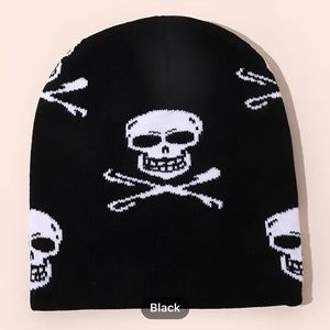 Y2K Street wear skeleton head beanies.